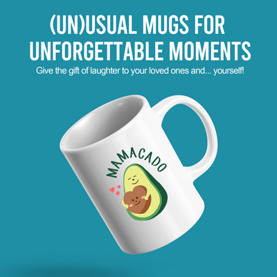 Mamacado Ceramic Mug 11 oz White