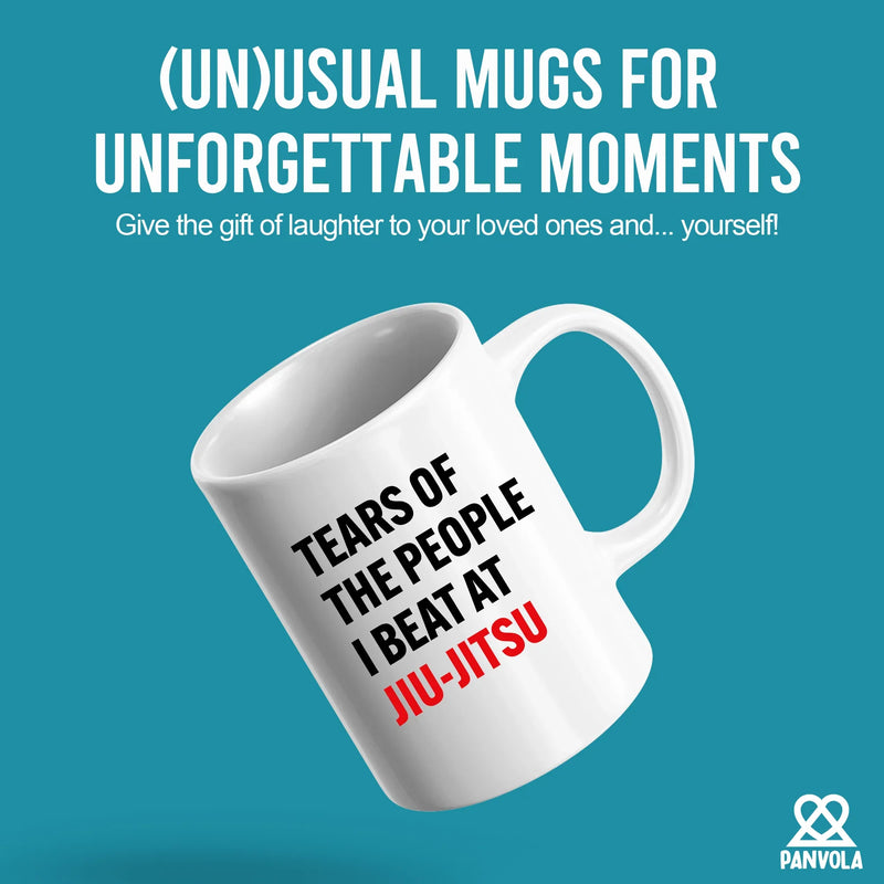 Tears Of The People I Beat At Jiu-Jitsu Ceramic Mug 11 oz White - Panvola