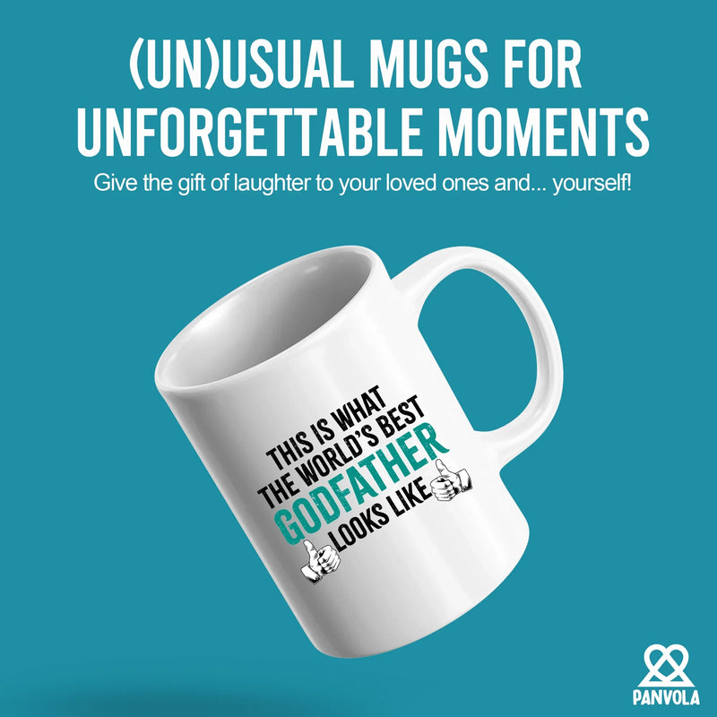 This is What the Worlds Best Godfather Looks Like Ceramic Mug 11 oz White - Panvola
