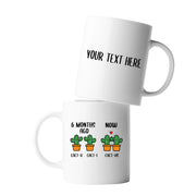 Personalized 6 Month Anniversary Cactus Ceramic Mug 11 oz White - Panvola