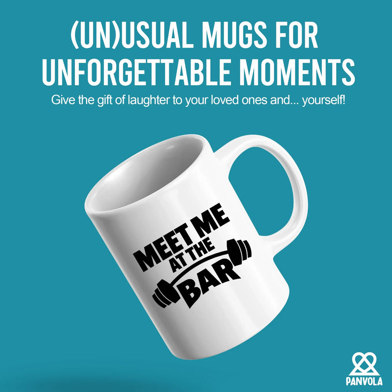 Meet Me At The Bar Ceramic Mug 11 oz White - Panvola