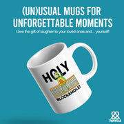 Holy Blockamole Volleyball Ceramic Mug 11 oz White - Panvola