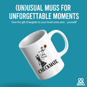 Checkmate Chess Ceramic Mug 11 oz White - Panvola
