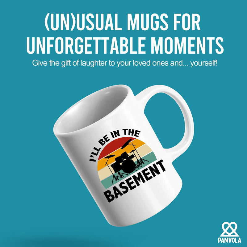 I’ll Be In The Basement Ceramic Mug 11 oz White - Panvola