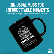 Booktrovert Definition Mug Ceramic Cup 11 oz Black - Panvola