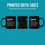 Coach Definition Mug 11 oz Black - Panvola
