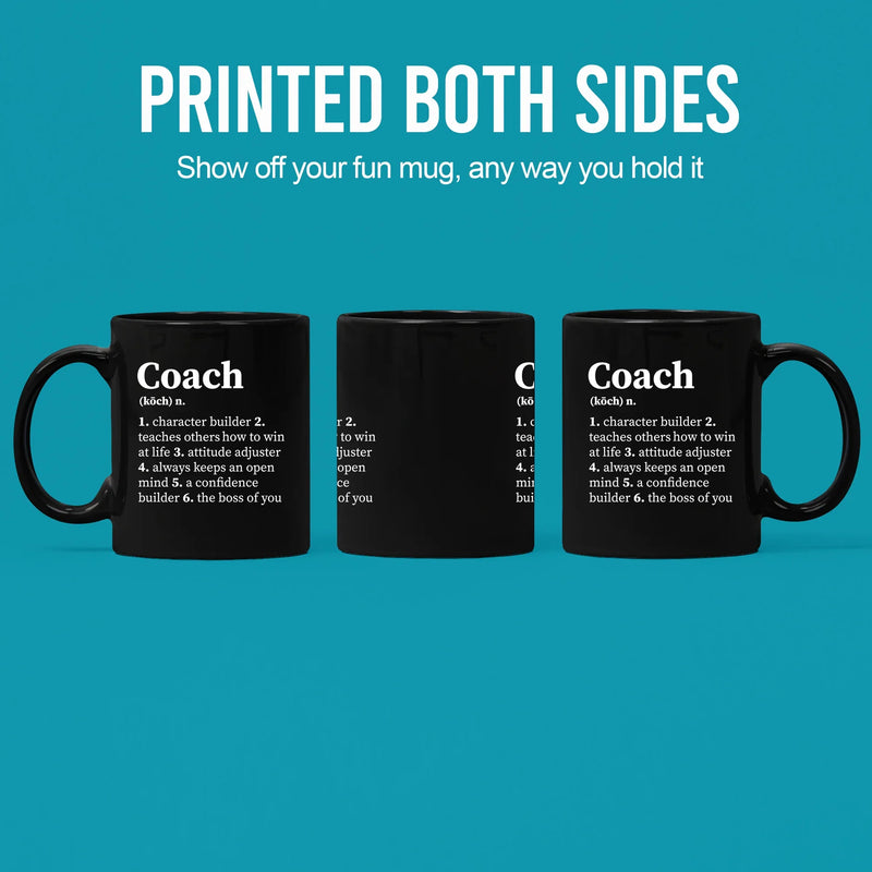 Coach Definition Mug 11 oz Black - Panvola