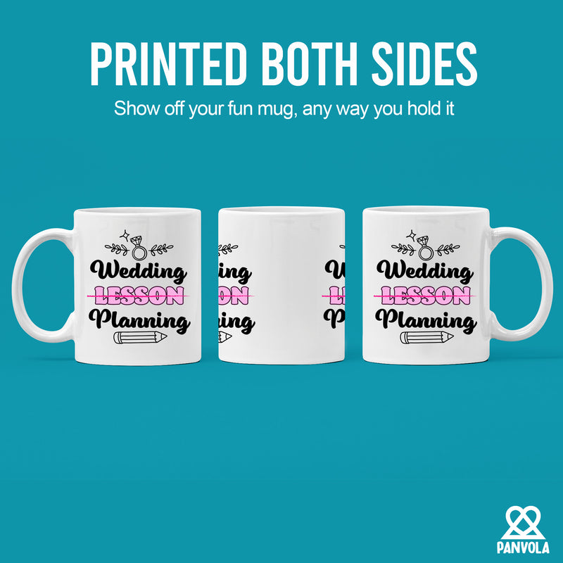Wedding Lesson Planning Teacher Bride Gifts Ceramic Mug 11oz White.
