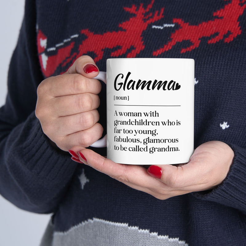 Personalized Glamma Definition Customized Ceramic Mug 11 oz White