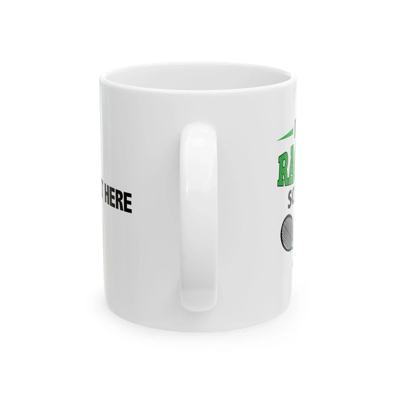 Personalized It's Racket Science Ceramic Mug 11 oz White - Panvola