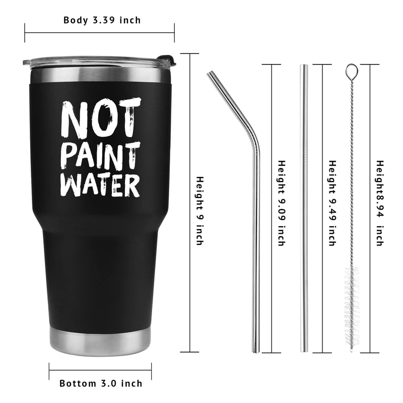 Not Paint Water Painter Artist Vacuum Insulated Stainless Steel Tumbler