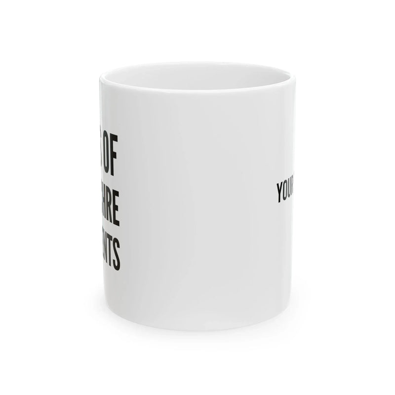 Personalized Tears of My Euchre Opponents Ceramic Mug 11 oz White - Panvola