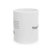 Personalized Music Shh Customized Ceramic Mug 11 oz White - Panvola