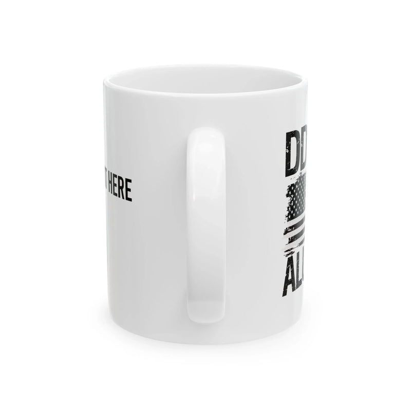 Personalized DD214 Alumni Customized Ceramic Mug 11 oz White - Panvola