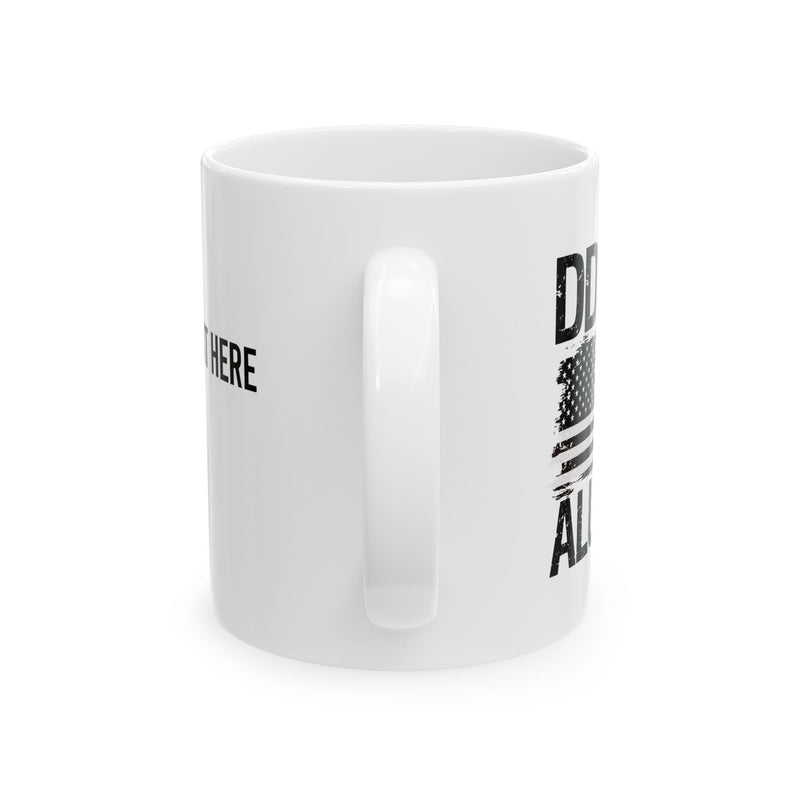 Personalized DD214 Alumni Customized Ceramic Mug 11 oz White