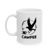 Personalized Cawfee Ceramic Mug 11 oz White - Panvola