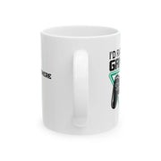 Personalized I’d Rather Be Gaming Customized Ceramic Mug 11 oz White - Panvola