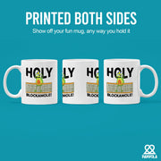 Holy Blockamole Volleyball Ceramic Mug 11 oz White - Panvola