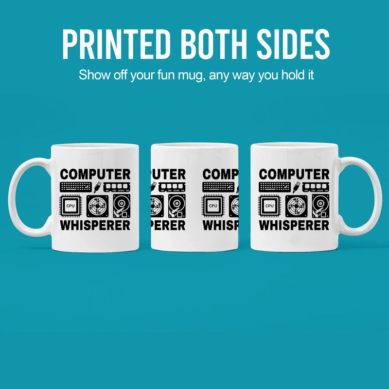 Computer Whisperer Ceramic Mug 11 oz White - Panvola