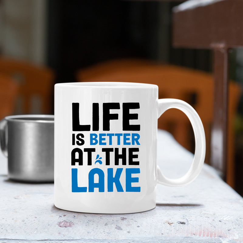 Life is Better at The Lake Coffee Mug 11 oz White.