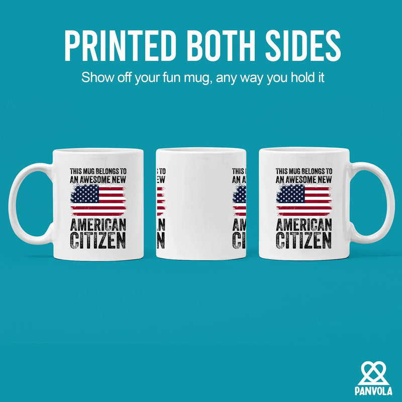 This Mug Belongs To An Awesome New American Citizen Coffee Mug 11 oz White - Panvola