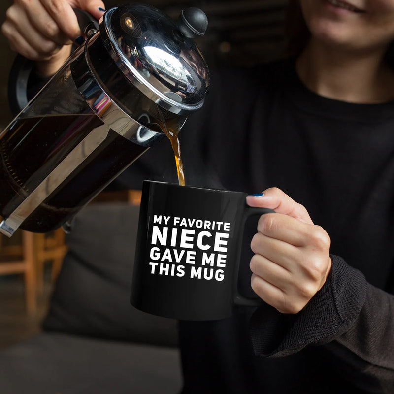 My Favorite Niece Gave Me This Mug 11 oz Black - Panvola