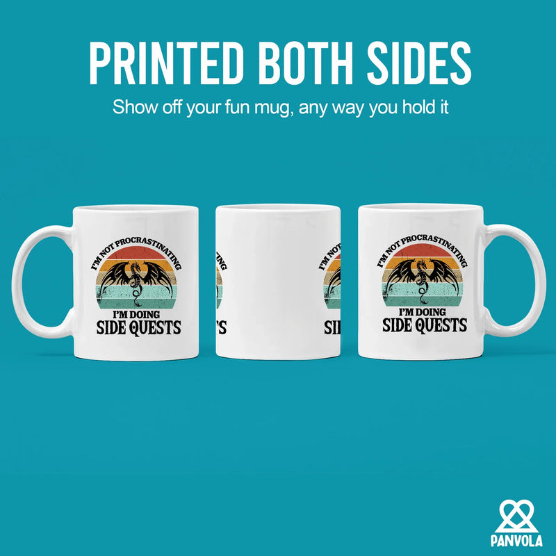I’m Not Procrastinating I’m Doing Side Quests Ceramic Mug 11 oz White - Panvola