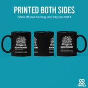 Booktrovert Definition Mug Ceramic Cup 11 oz Black - Panvola