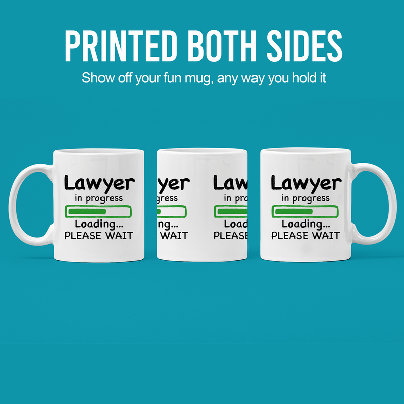 Lawyer in Progress Law Student Coffee Mug 11 oz White.