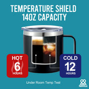 Tears Of My Students Teacher Insulated Coffee Cup 14oz With Handle Lid - Panvola