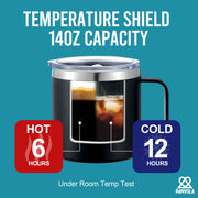 Be Careful Or You'll End Up In My Sermon Insulated Coffee Mug 14oz With Handle And Lid.