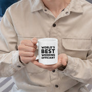 World's Best Wedding Officiant Mug Pastor Appreciation Gift.