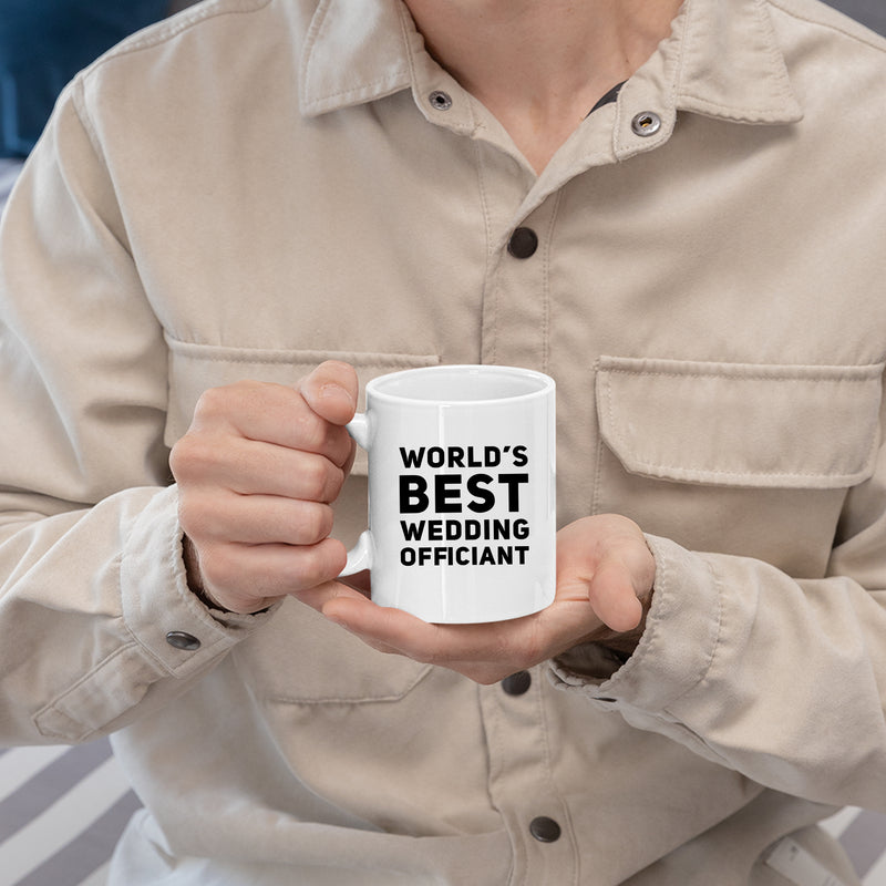 World's Best Wedding Officiant Mug Pastor Appreciation Gift.