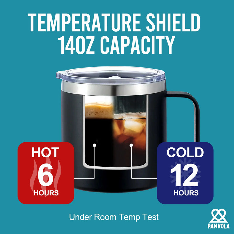 I Used To Work With Absolute Legend Insulated Coffee Cup 14oz With Handle And Lid - Panvola