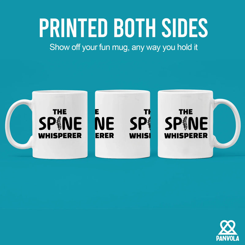 The Spine Whisperer Ceramic Mug 11 oz White - Panvola