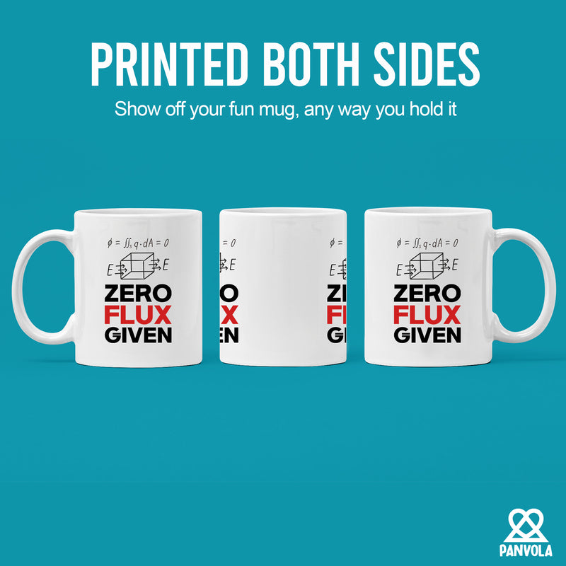 Zero Flux Given Ceramic Mug 11 oz White.