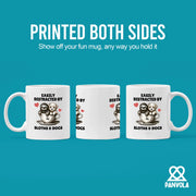 Easily Distracted by Sloths and Dogs Ceramic Mug 11 oz White - Panvola