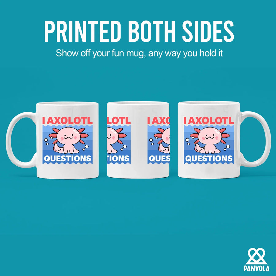 I Axolotl Questions Ceramic Mug 11 oz White, image 3 of 5