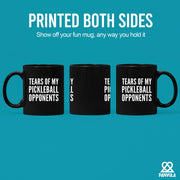 Tears of My Pickleball Opponents Black Mug 11 oz - Panvola