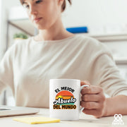 El Mejor Abuelo Del Mundo Grandpa Gifts Ceramic Mug 11oz White - Panvola