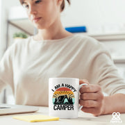 I Am A Happy Camper Ceramic Mug 11oz White - Panvola