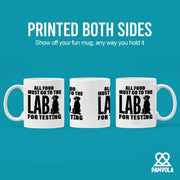 All Food Must Go To The Lab For Testing Labradoodle Ceramic Mug 11 oz White - Panvola
