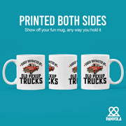 Easily Distracted by Old Pickup Truck Ceramic Mug 11 oz White - Panvola