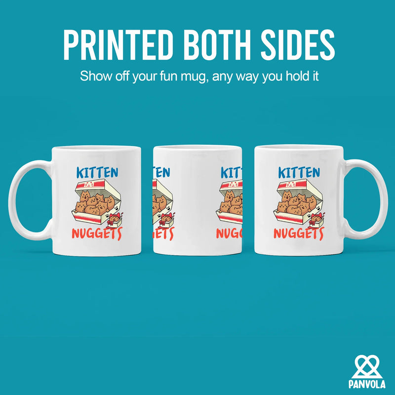 Kitten Nuggets Ceramic Mug 11 oz Whte - Panvola