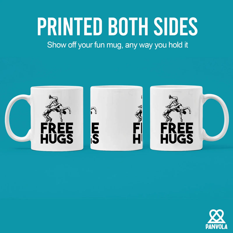 Free Hugs Ceramic Mug 11 oz White - Panvola