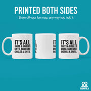 Its All Shits and Giggles Ceramic Mug 11 oz White - Panvola