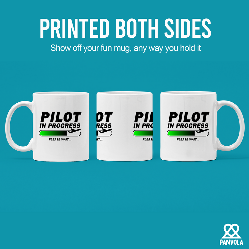 Pilot In Progress Ceramic Mug 11 oz White