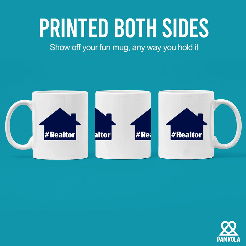 Hashtag Realtor Ceramic Mug 11 oz White - Panvola