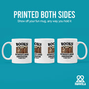 Books Helping Introverts Avoid Conversation Since 1454 Ceramic Mug 11 oz White - Panvola