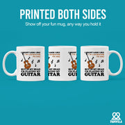 I Might Look Like I'm Listening To You But In My Head I'm Playing My Guitar Ceramic Mug 11 oz White - Panvola